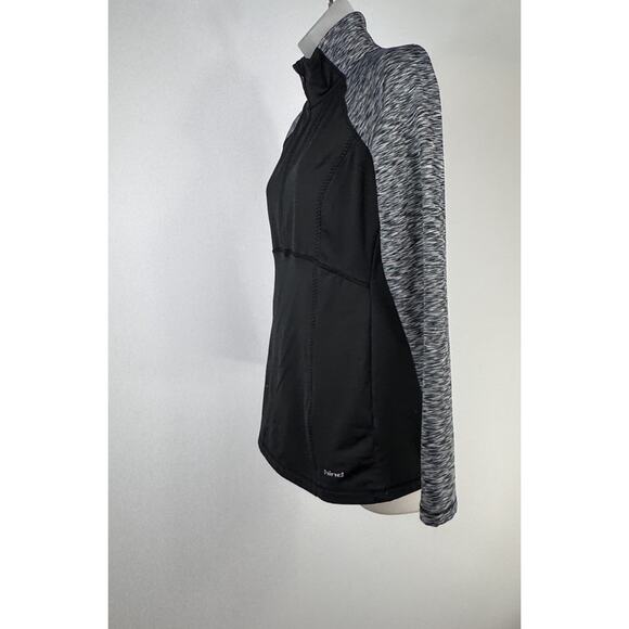 Hind Pullover Fleece Lined Jacket Women's Medium Quarter Zip Black - Picture 2 of 13